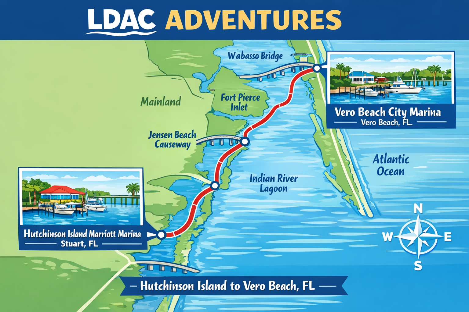 Starting the Great Loop from Stuart, Florida: First Leg to Vero Beach